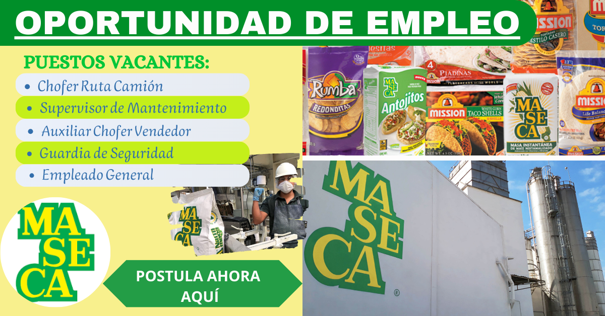 En Grupo MASECA hay grandes oportunidades de empleo