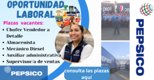 se requiere personal de trabajadores en la empresa PepsiCo